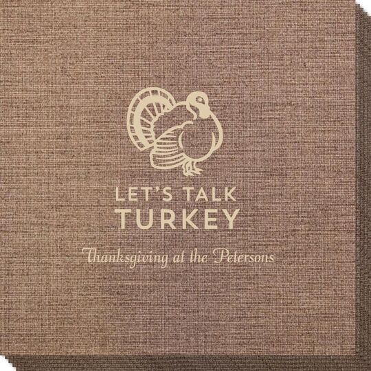 Let's Talk Turkey Bamboo Luxe Napkins